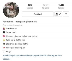 Instagram for Business - den perfekte bio